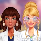 Bffs na Celebração da Flor de Cerejeira Dress Up Game